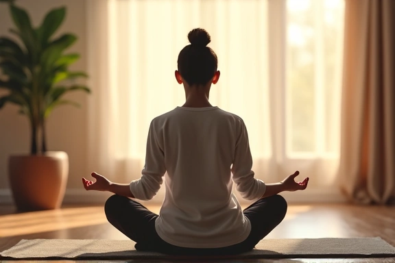Immagine di una persona che medita o si rilassa